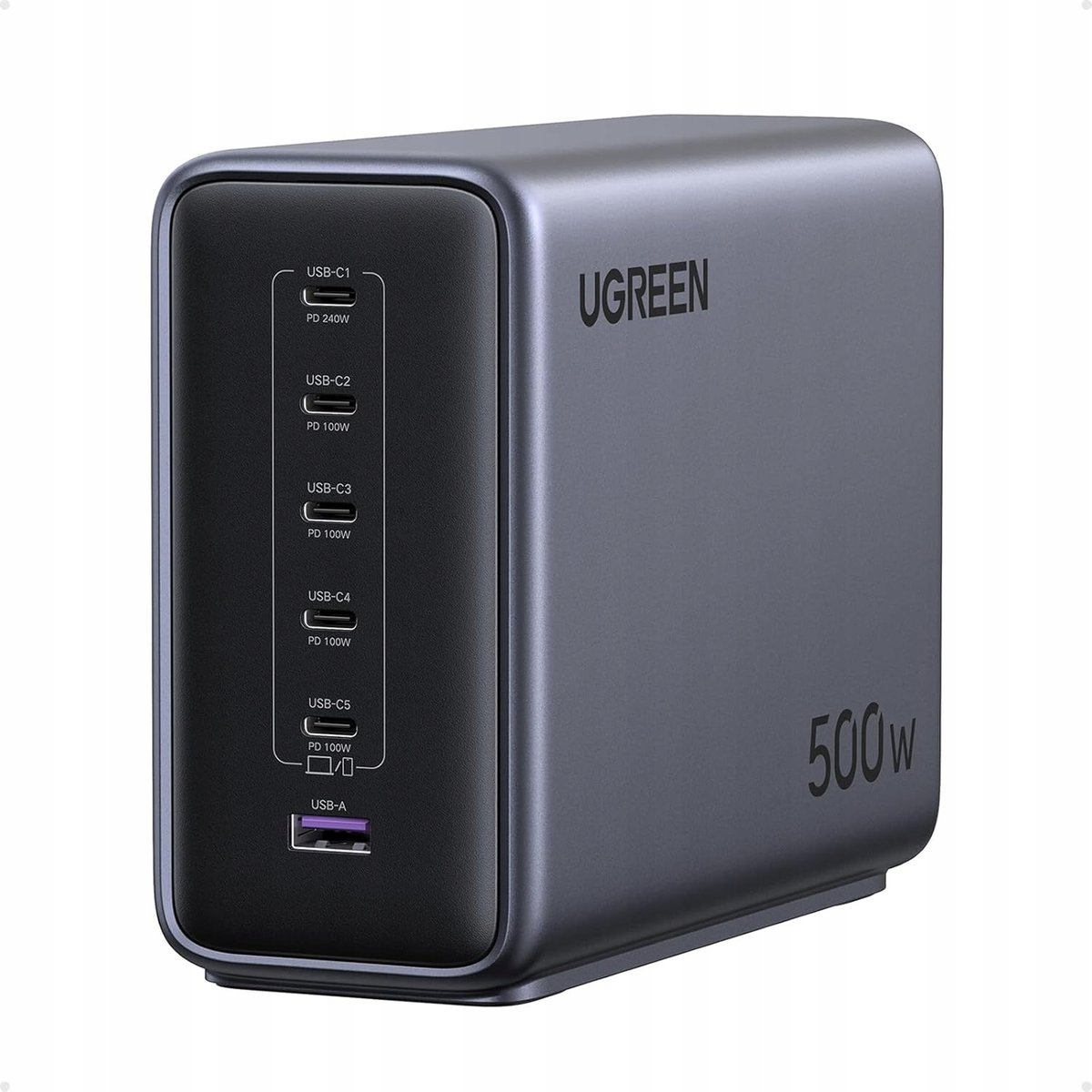 UGREEN Nexode 500W Ładowarka USB C 6-portowy zasilacz 3.1 2025