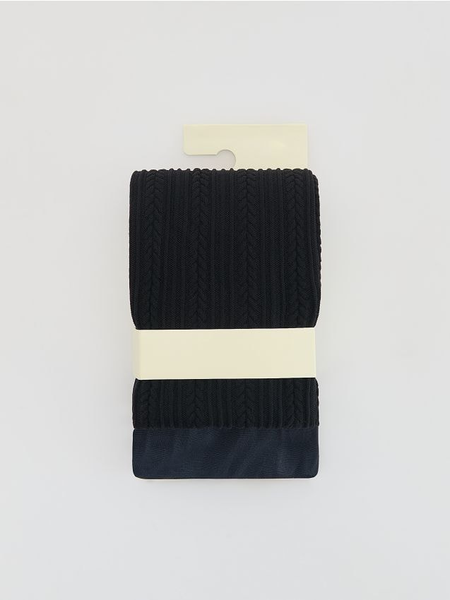 Reserved - Rajstopy z mikrofibry 2 pack - czarny