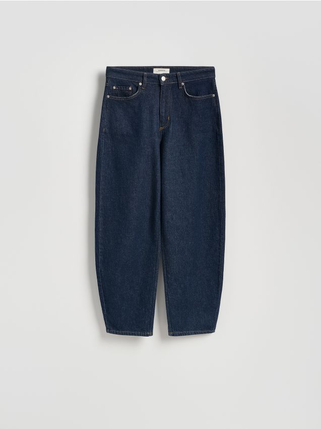 Reserved - Jeansy barrel leg - indigo jeans