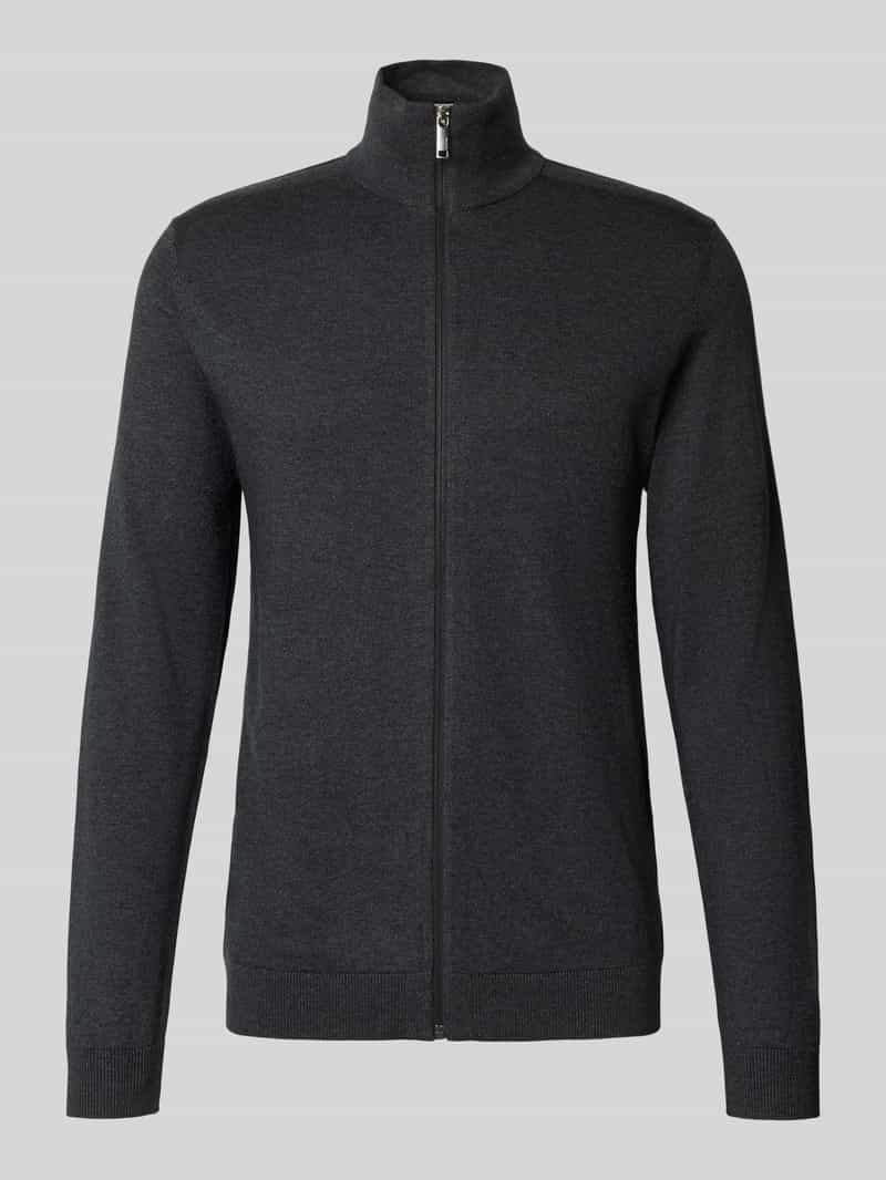 Kurtka z dzianiny o kroju regular fit z czystej bawełny model ‘BERG’