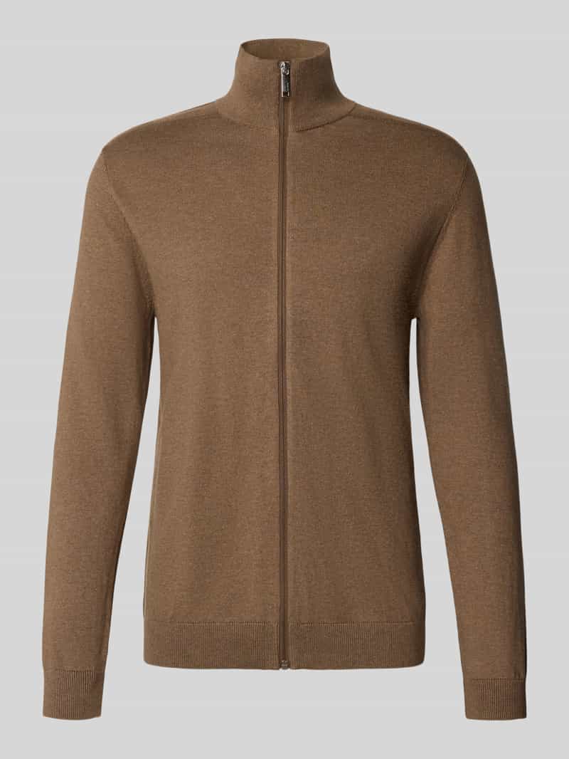 Kurtka z dzianiny o kroju regular fit z czystej bawełny model ‘BERG’