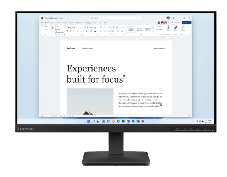 Lenovo L24-4e - 100Hz Full HD 24'' 68C2KAC1EU