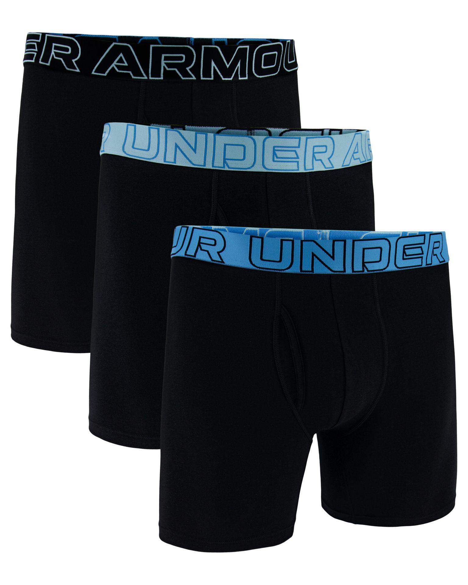 Bokserki męskie Under Armour Perf Cotton 6in 3Pack Black XL