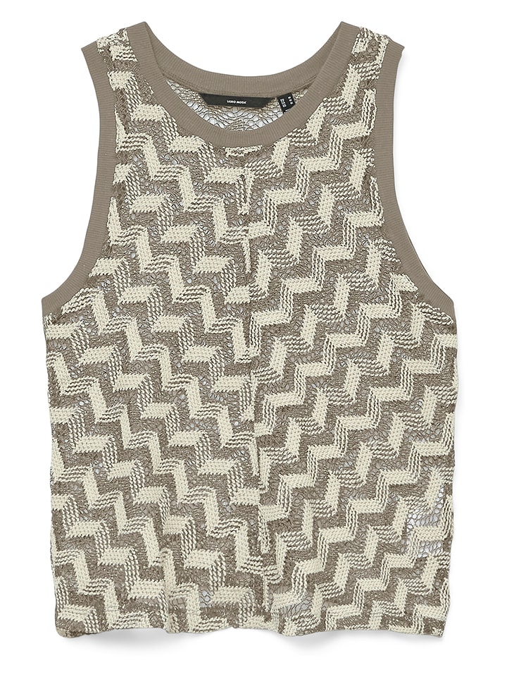 Vero Moda Top w kolorze szarym