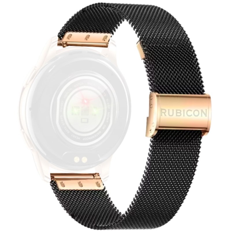 Bransoleta - siatka mesh RUBICON - 20mm złoty rosegold