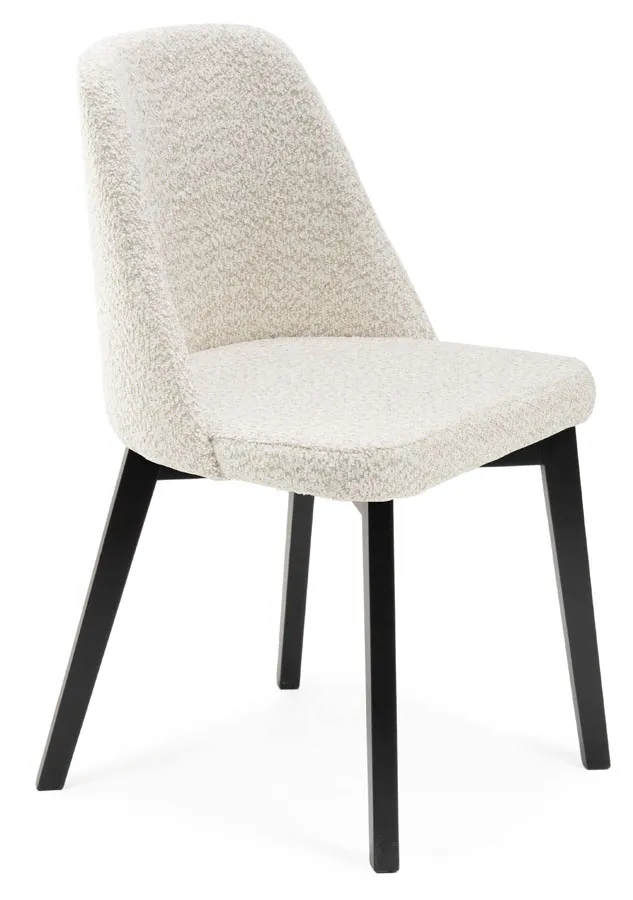 Tapicerowane krzesło beżowy + szary - Bentrix 4X