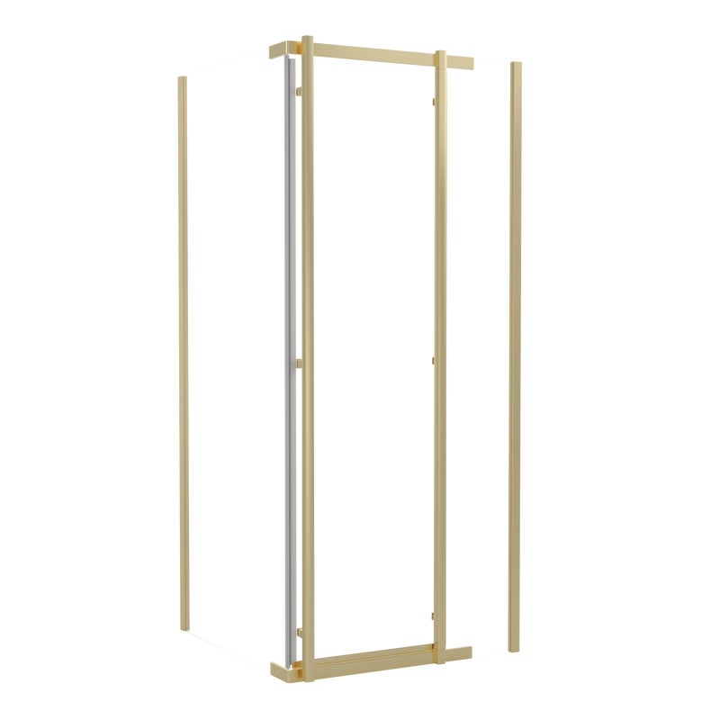 Kabina prysznicowa Titanium Open 90x90 cm złota Durasan