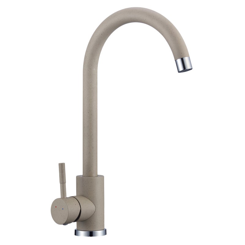 Bateria kuchenna Boco beżowy granit z wylewką U Kuchinox