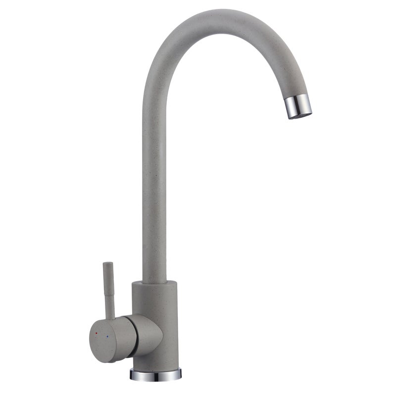 Bateria kuchenna Boco szary granit z wylewką U PVD Kuchinox