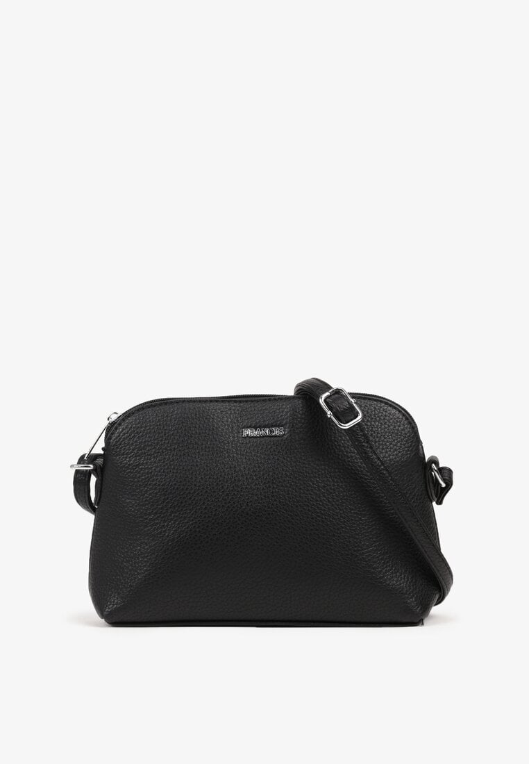 Czarna Prostokątna Torebka Listonoszka Sillaria