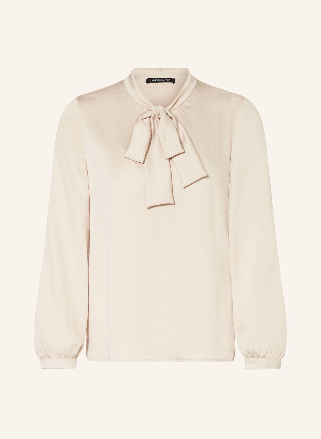 Luisa Cerano Bluzka Z Wiązaniem Pod Szyją weiss