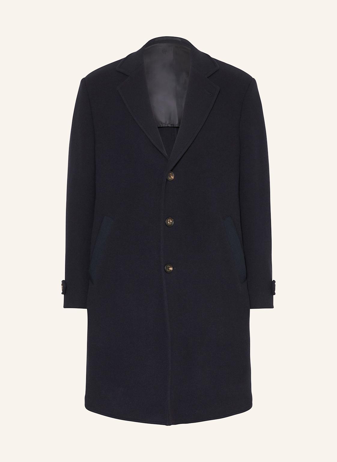 Eleventy Płaszcz Wełniany blau