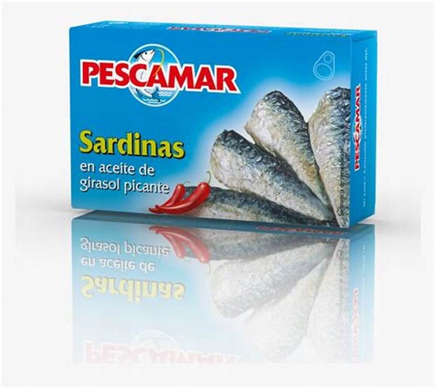 top Sardines in spicy Pescamar sunflower oil 115 g