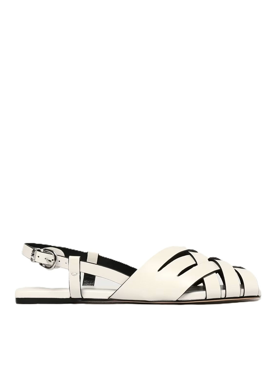 ballerine donna michael kors - irene sling flat - bianco