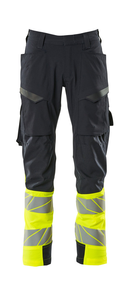 Spodnie z kieszeniami na udach ACCELERATE SAFE CORDURA MASCOT [19379-510] W42.5L30