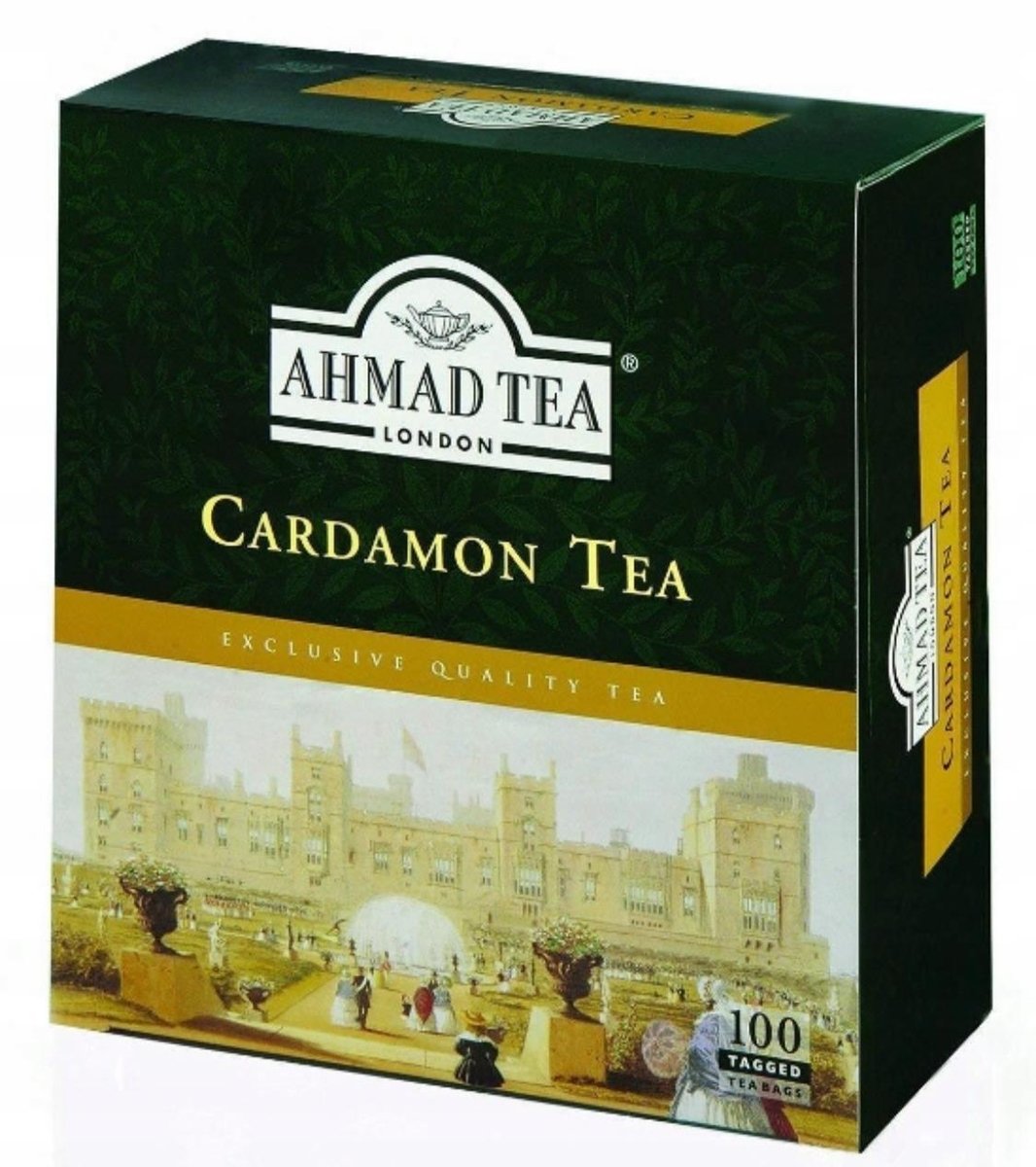 Ahmad Tea Black leaf with cardamom| Ahmad Tea 100 bags