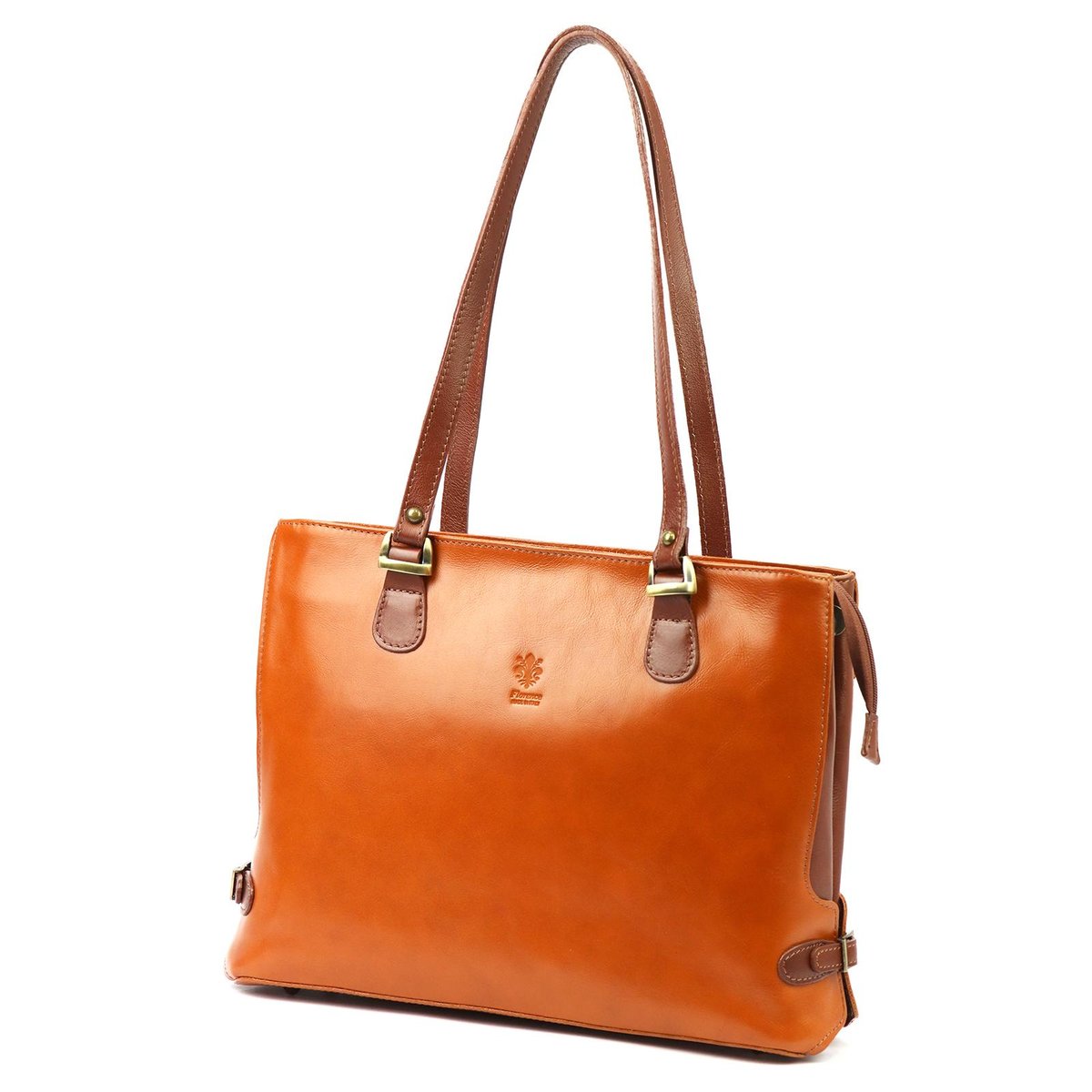 Skórzana elegancka shopperbag na ramię Florence