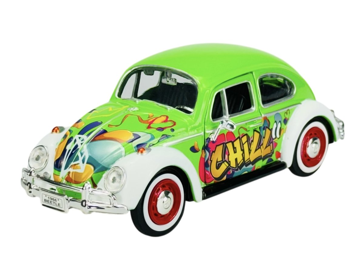 MOTORMAX 1966 VW VOLKSWAGEN BEETLE GRAFFITI 1:24 79598