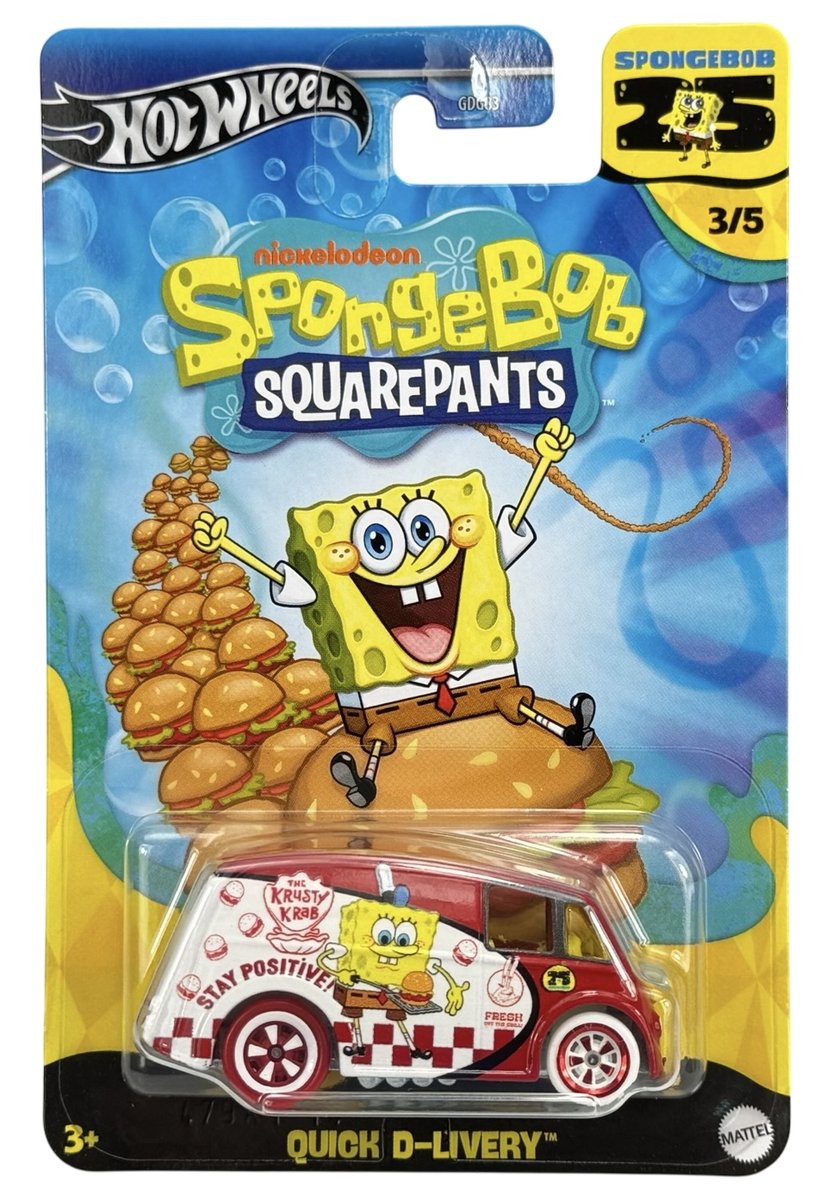 HOT WHEELS QUICK D-LIVERY SPONGEBOB SQUAREPANTS 25 3/5 HRV54