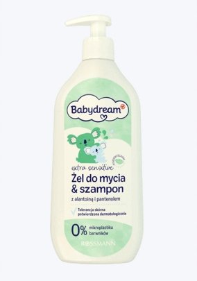 BABYDREAM Extra Sensitive Żel do Mycia Szampon dla Dzieci Bardzo Delikatny