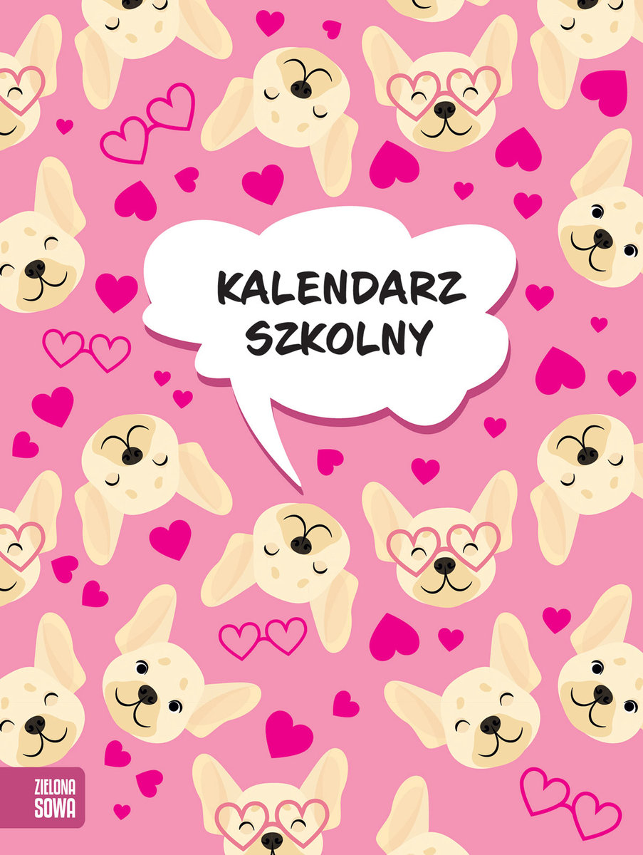 Zielona Sowa, Kalendarz szkolny A5 Pieski (73930174 )