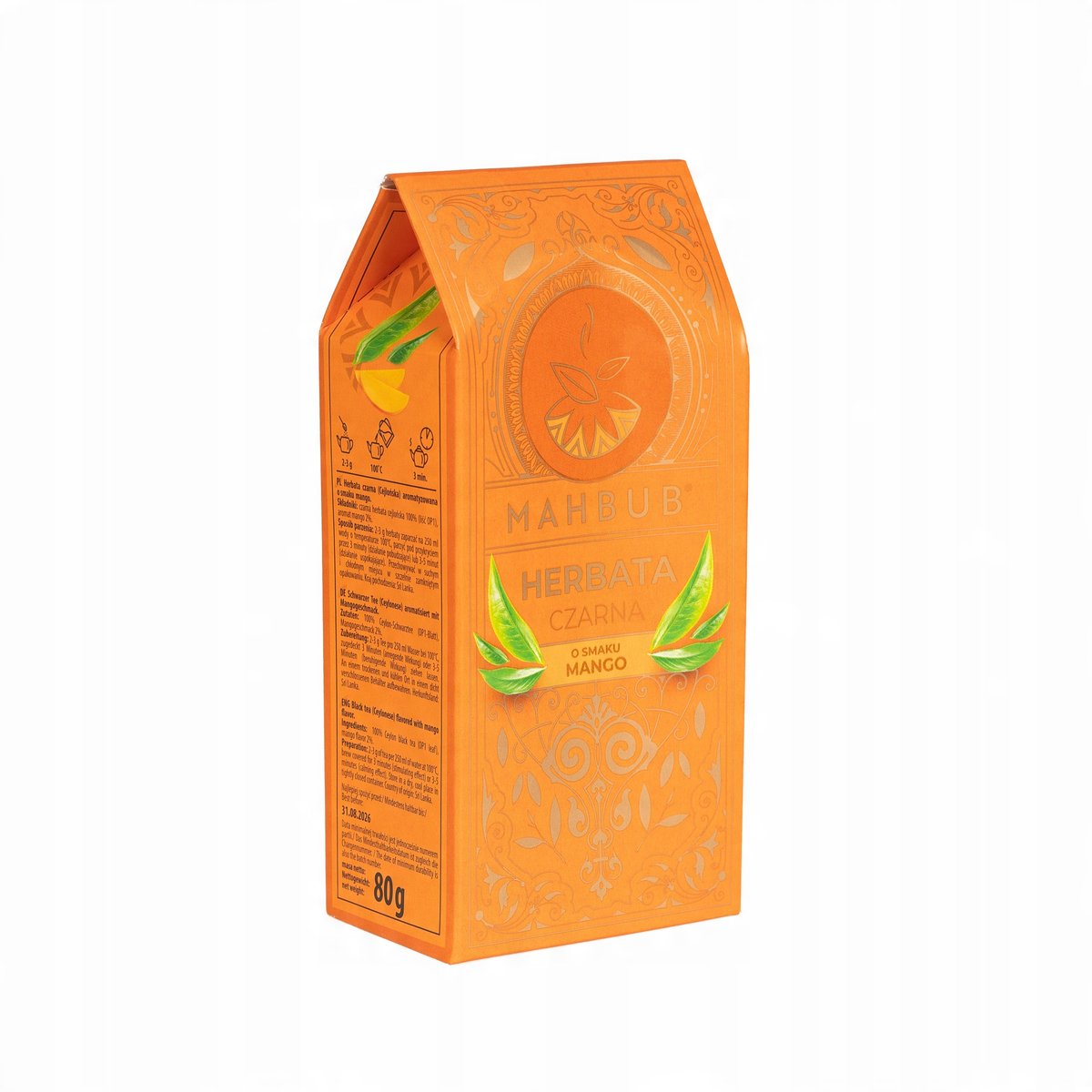 MAHBUB Ceylon black tea with mango flavor 80G