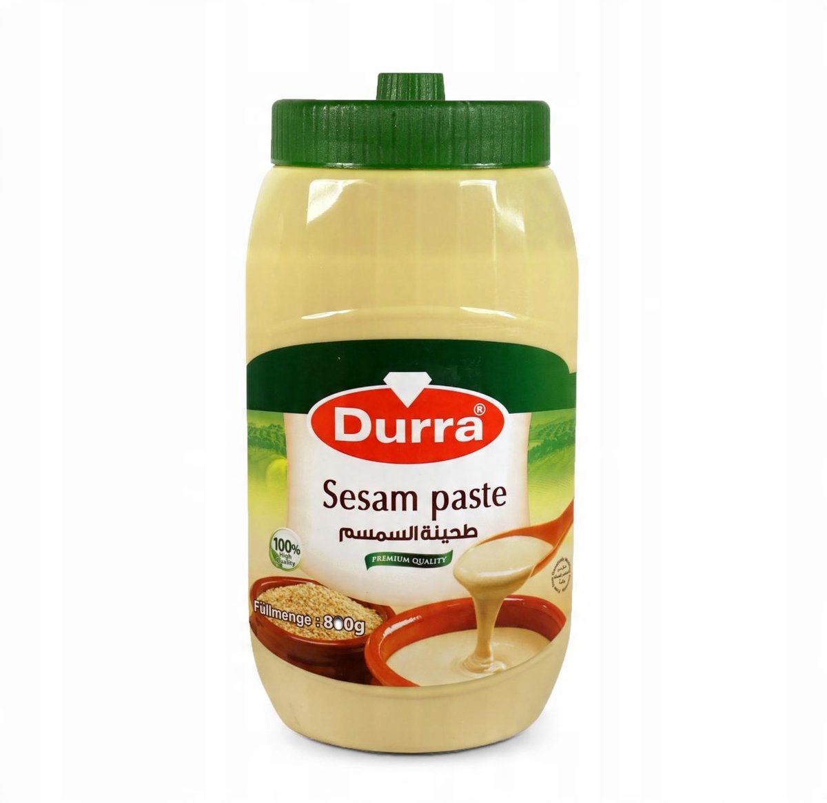 Sesame paste Tahini 800 g Durra 100% natural No preservatives (100% vegan)