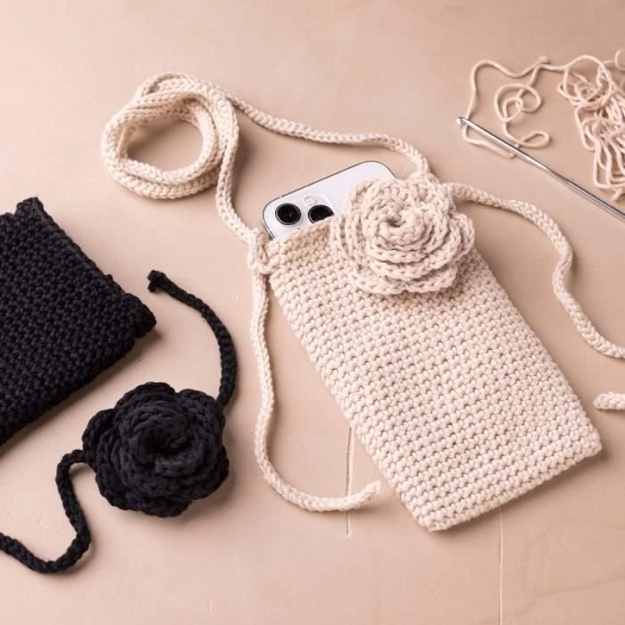 Zestaw Szydełkowy - Creativ Company - Etui na Telefon - 2 szt. - Poziom Średniozaawansowany - Zrób to Sam