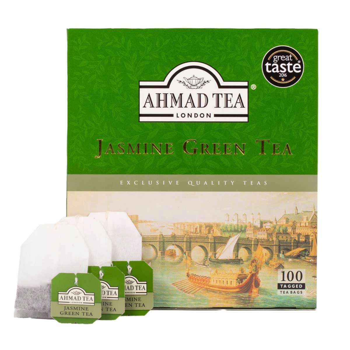 Ahmad Tea Jasmine green Tea 200 g 100 Bags