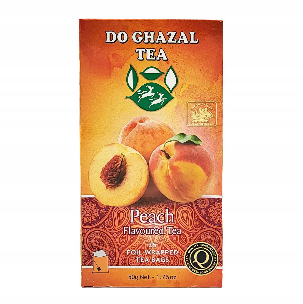 Do ghazal tea Peach flavored tea 50 g - 25 envelopes