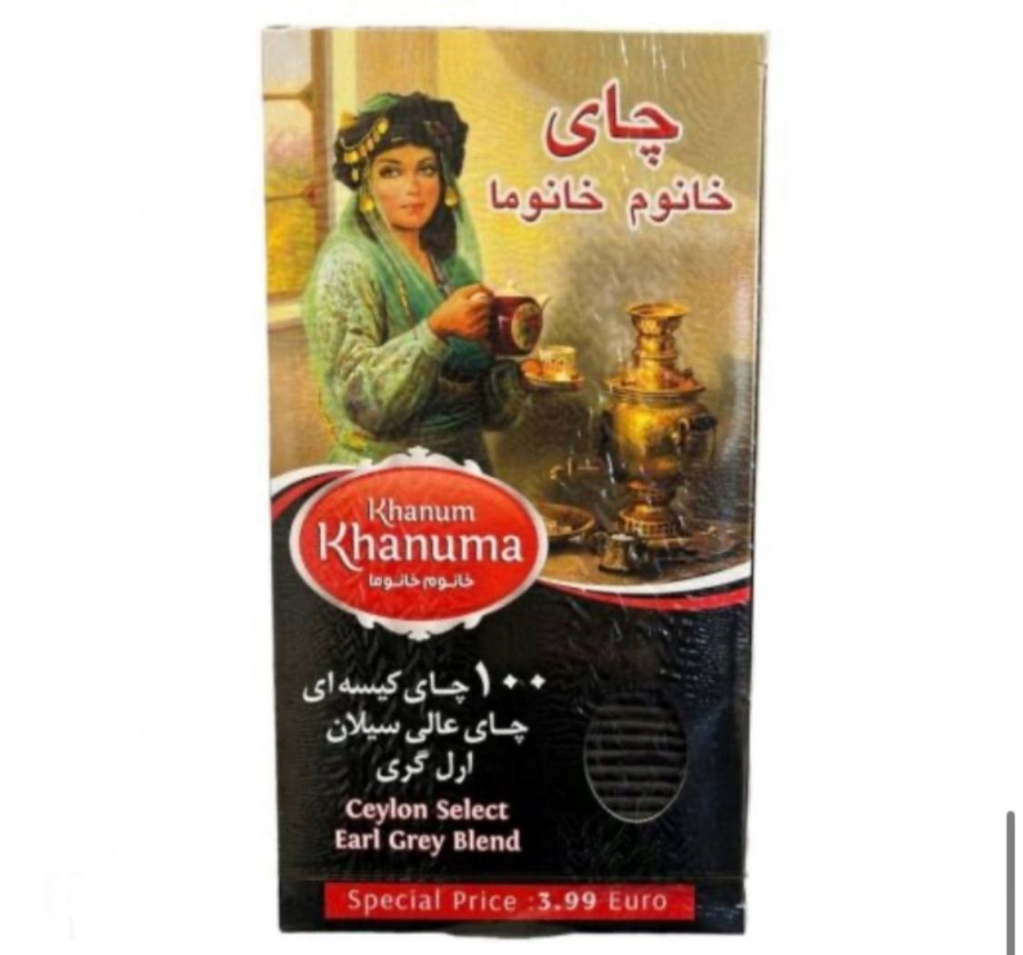 black instant tea Earl grey Khanum Khanuma 200 g - 100 bags