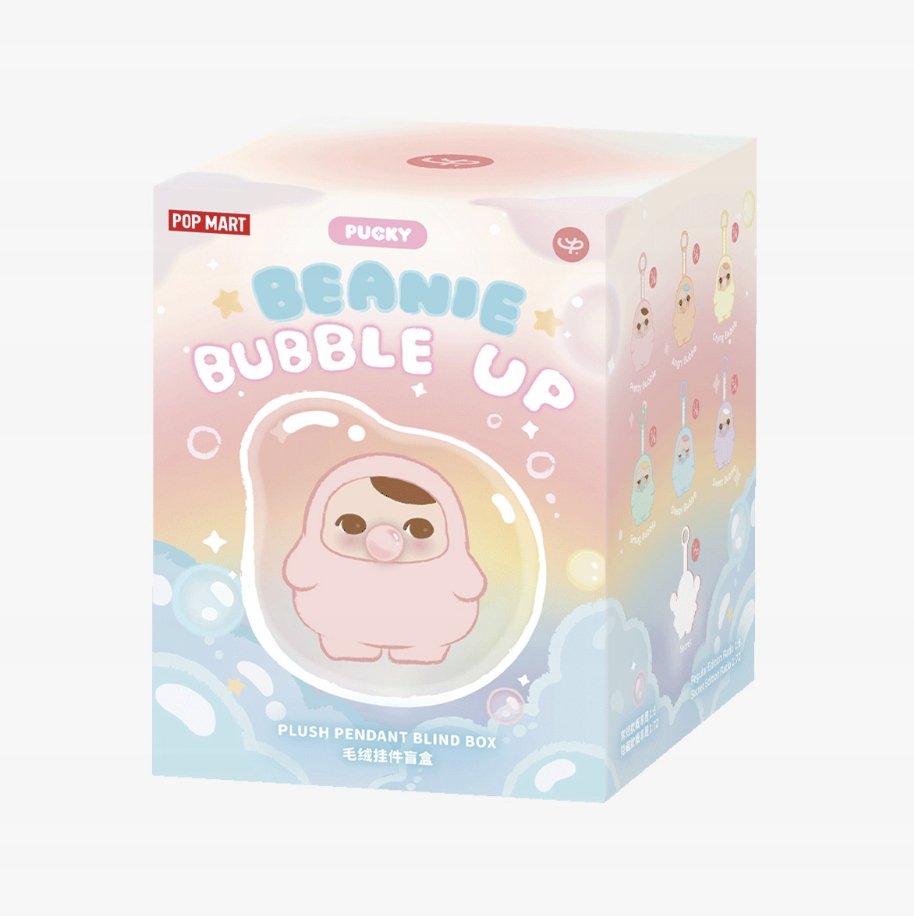 Original Pop Mart PUCKY BEANIE BUBBLE UP SERIES - Plush Pendant popmart
