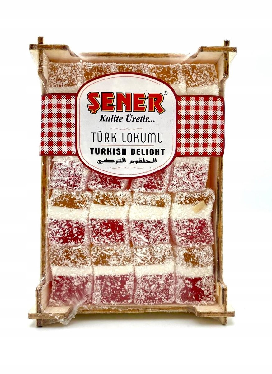 LOKUM Turkish delicacy Mix fruits flavors Coconut 200g Sener