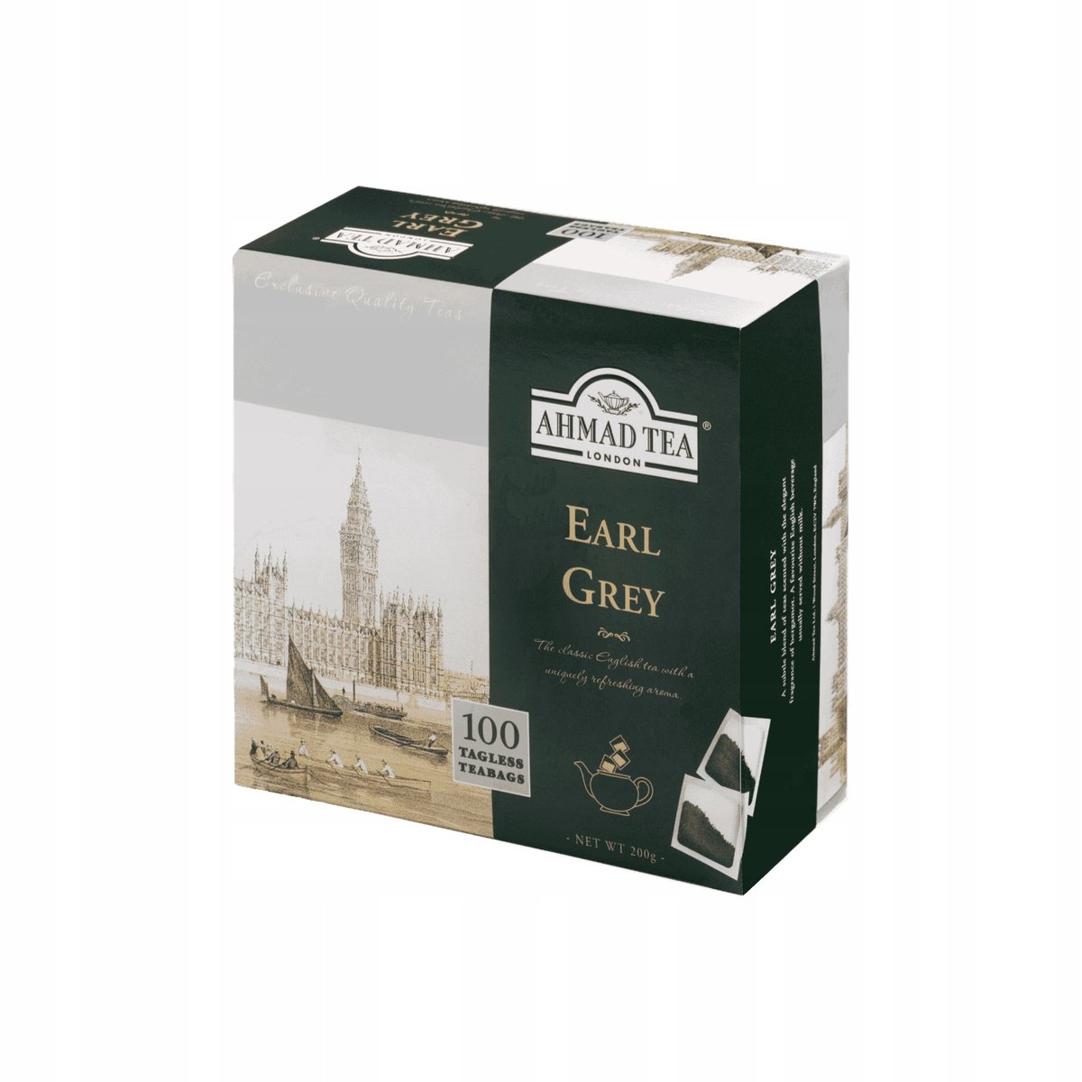 Ahmad tea Earl Grey black leaf without hanger 100t *2g