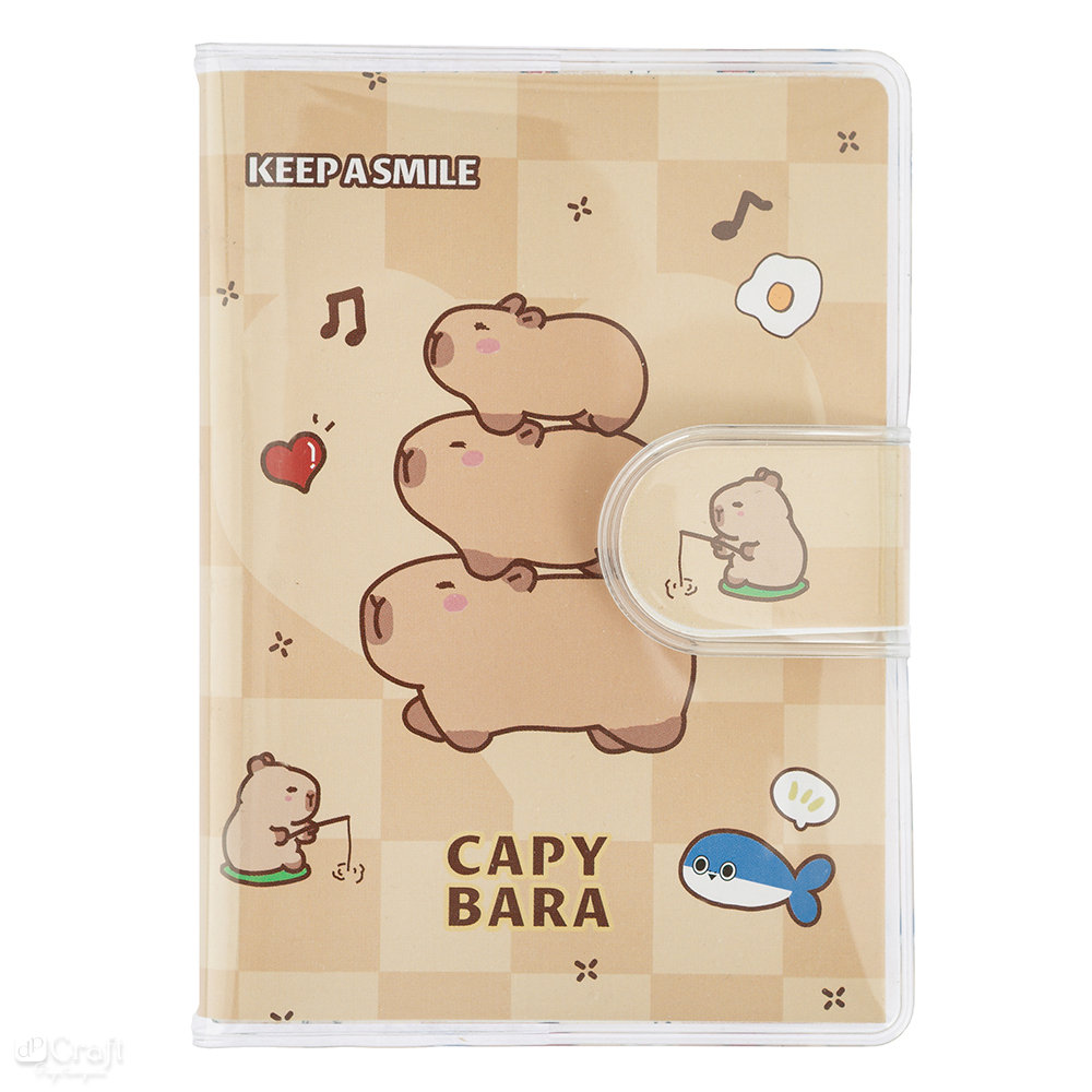 Notes A7 Z Zamknięciem, 70 Kartek - Kapibara - Kratka