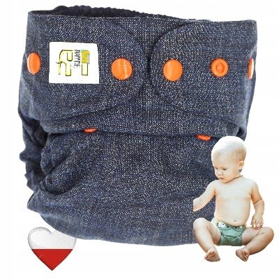 Pielucha Wełniana OTULACZ NOWY JEANS Pieluchy Wielorazowe NappiMe
