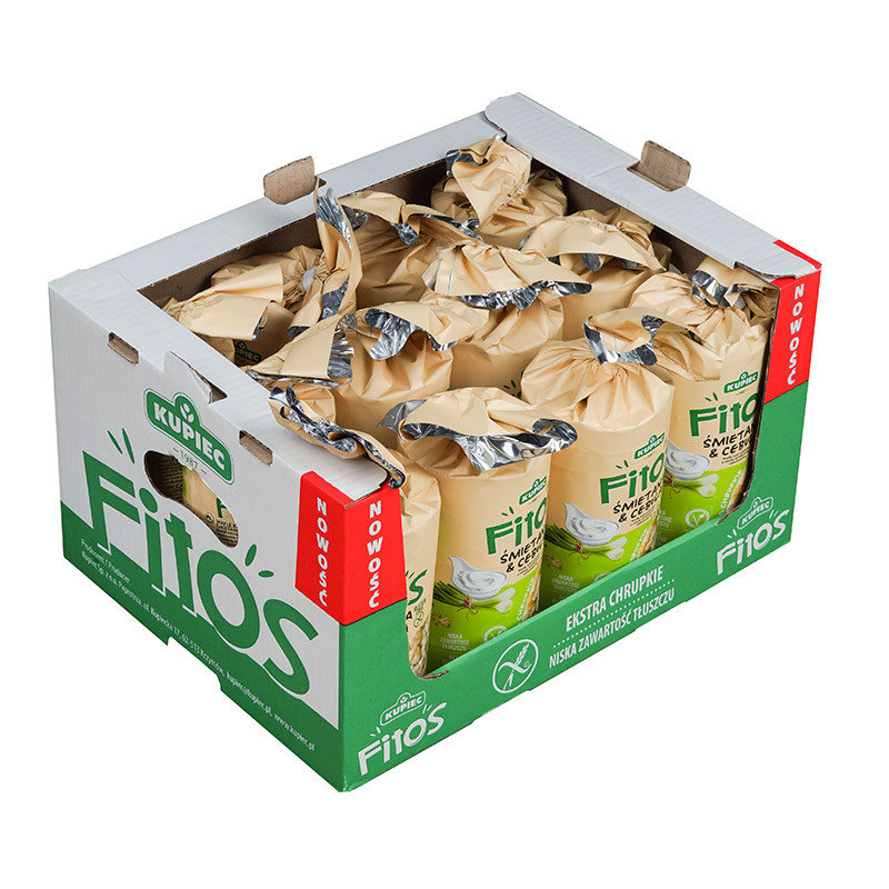 Zestaw 12 szt. Wafle kukurydziane ŚMIETANA & CEBULA 120G