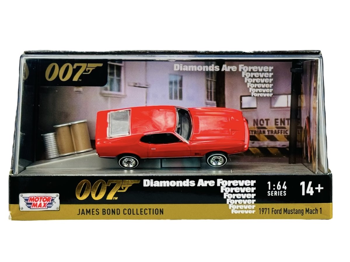 MOTORMAX 1971 FORD MUSTANG MACH 1 JAMES BOND COLLECTION 1:64 79824