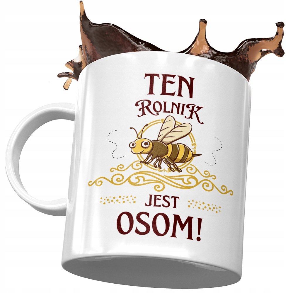 Kubek Dla Rolnika Ten Rolnik Jest Osom Prezent z Nadrukiem ze Zdjęciem + Opakowanie na prezent (wzór 02)