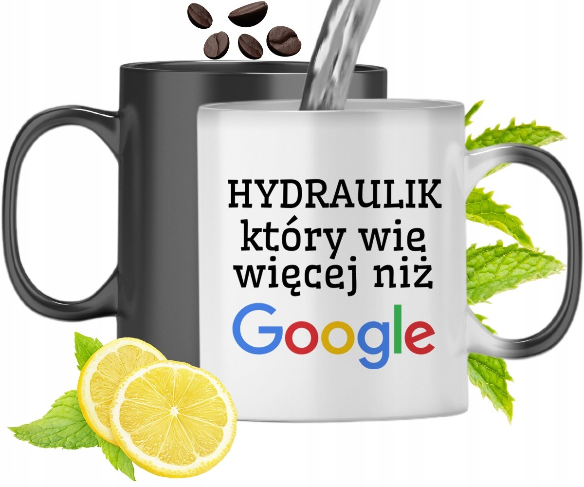 KUBEK MAGICZNY DLA HYDRAULIKA ZMIENIAJĄCY KOLOR z Nadrukiem ze Zdjęciem + Opakowanie na prezent (wzór 03)