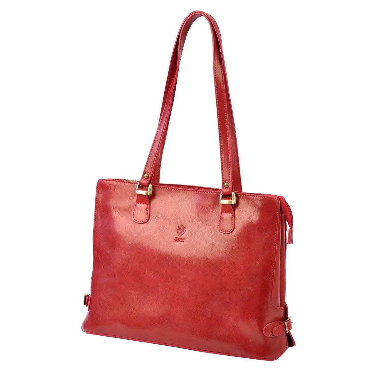 Skórzana elegancka shopperbag na ramię Florence