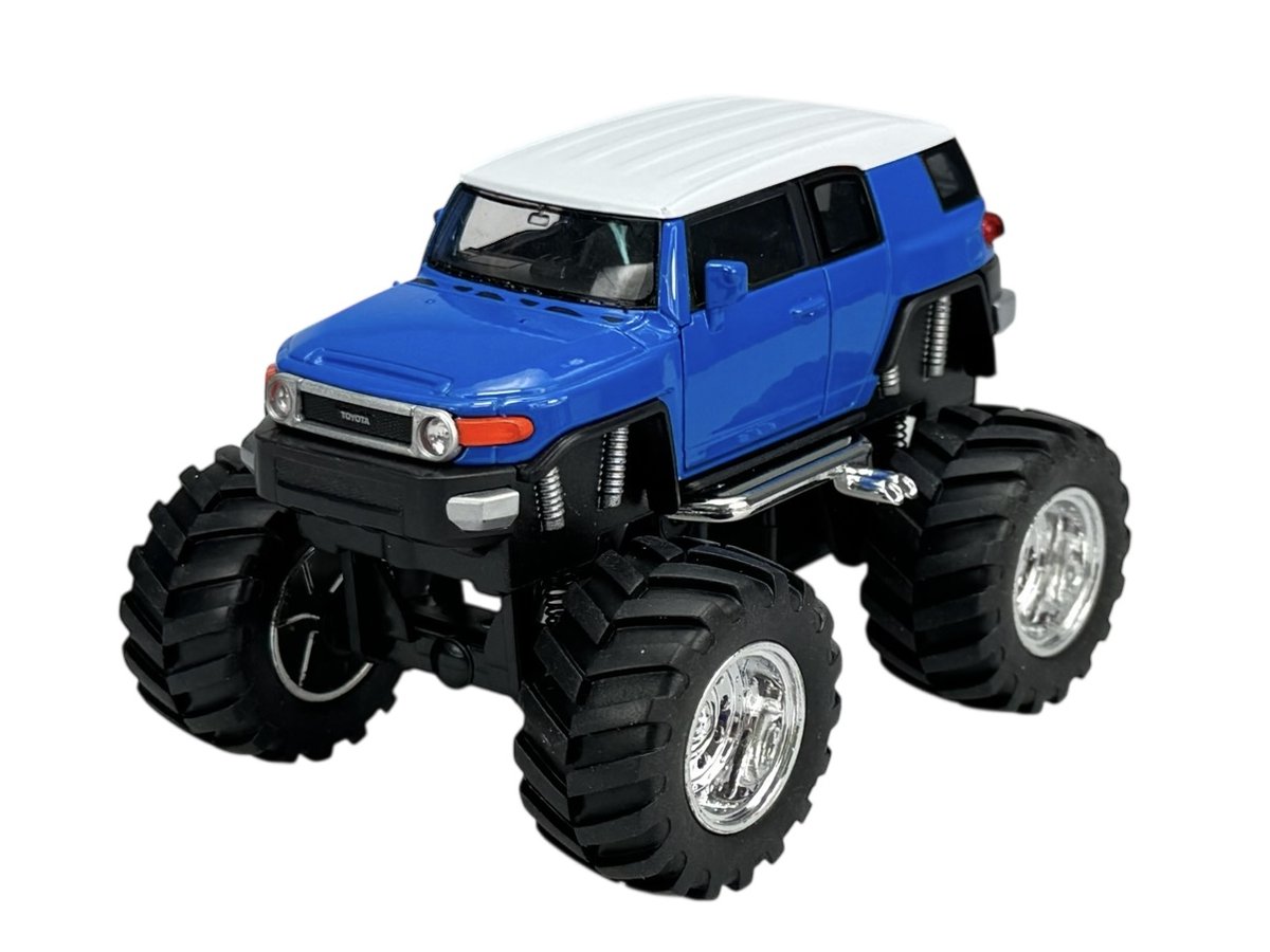 WELLY MONSTER TRUCK TOYOTA FJ CRUISER NIEBIESKI 1:34 47003