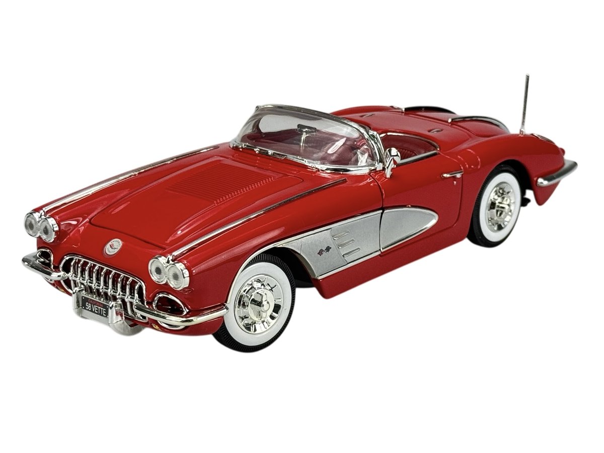 MOTORMAX 1958 CHEVROLET CORVETTE CZERWONY 1:18 73109