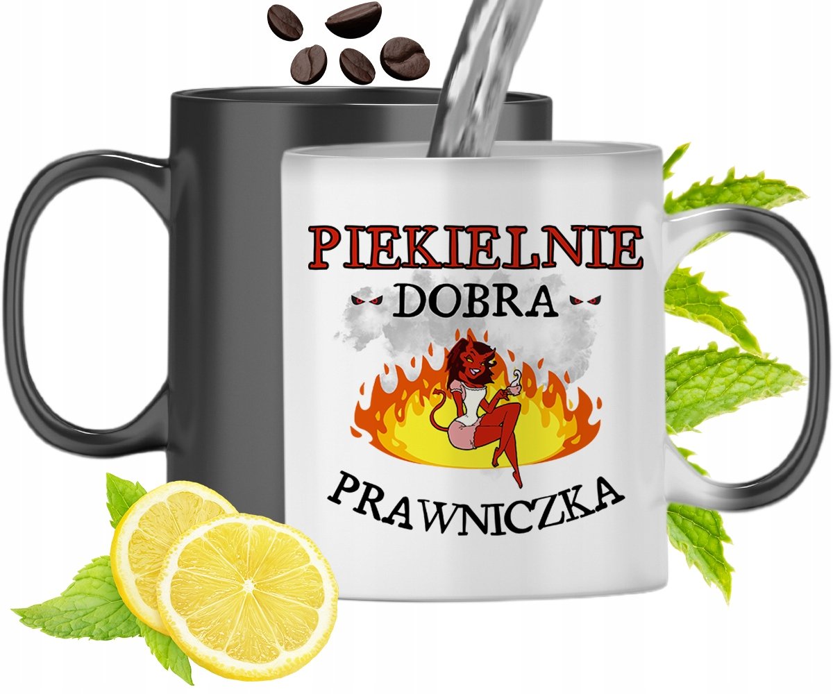 KUBEK MAGICZNY DLA PRAWNICZKI ZMIENIAJĄCY KOLOR z Nadrukiem ze Zdjęciem + Opakowanie na prezent (wzór 04)