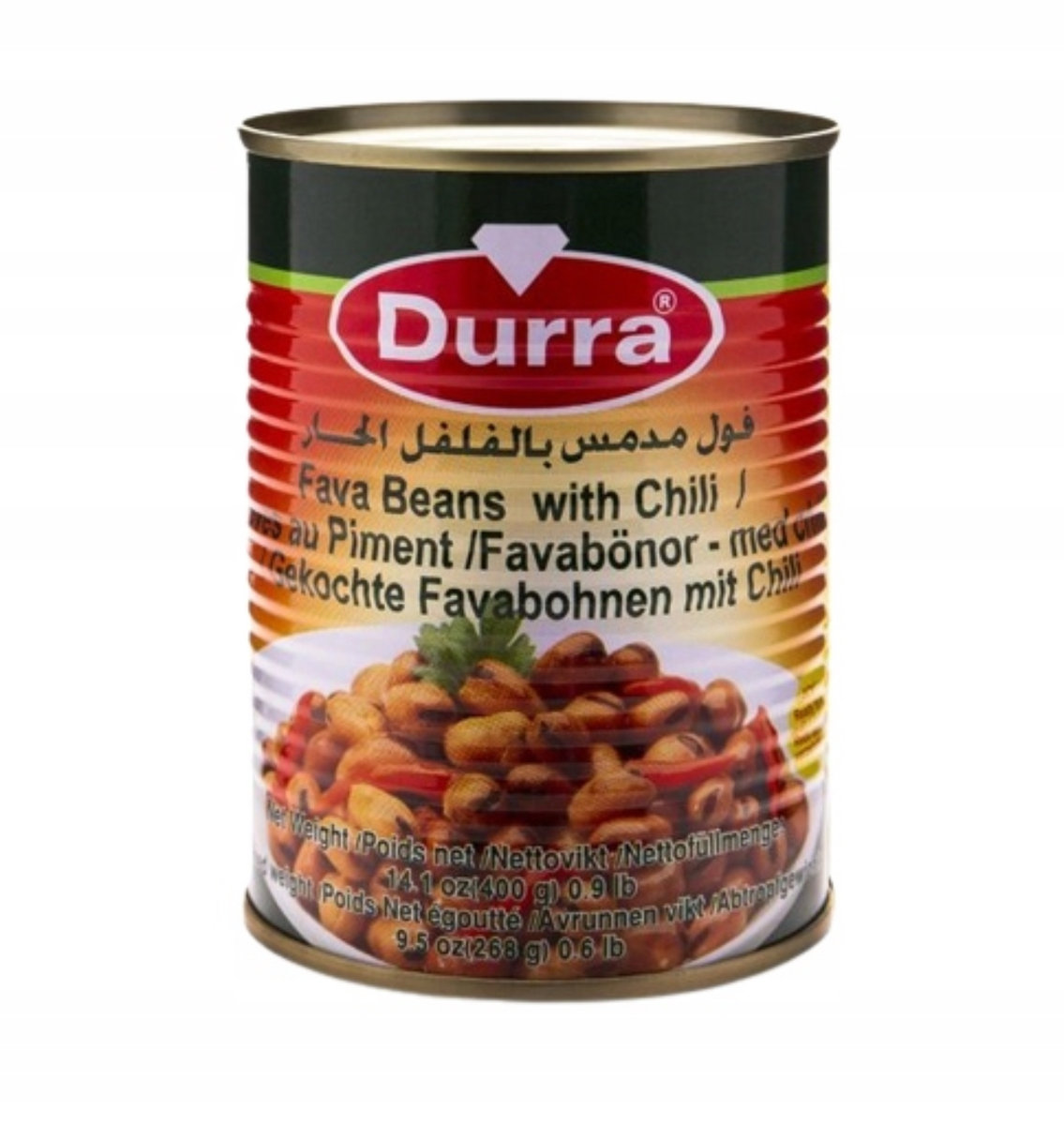 Fava beans with chili 400g Durra