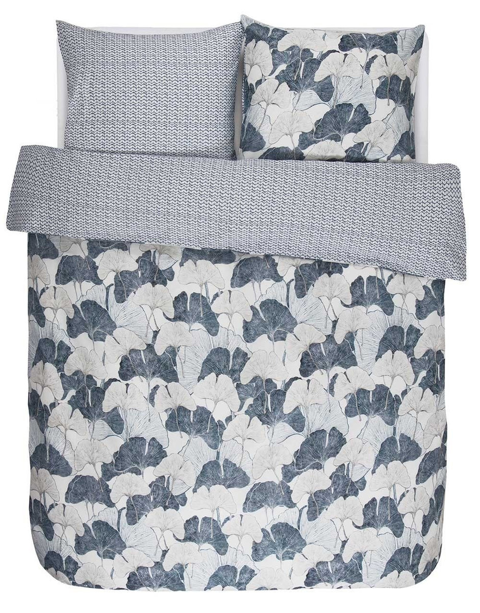 Komplet pościeli bawełnianej dla 2 osób, zestaw satynowej pościeli, 100% bawełna - wzory botaniczne, Essenza