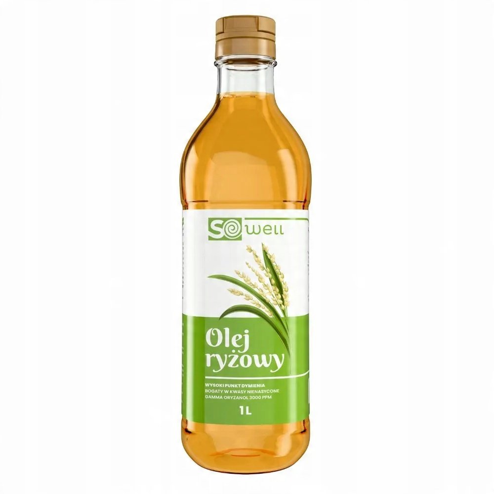 Sowell Olej ryżowy tłoczony z otrąb ryżowych rafinowany 1000ml