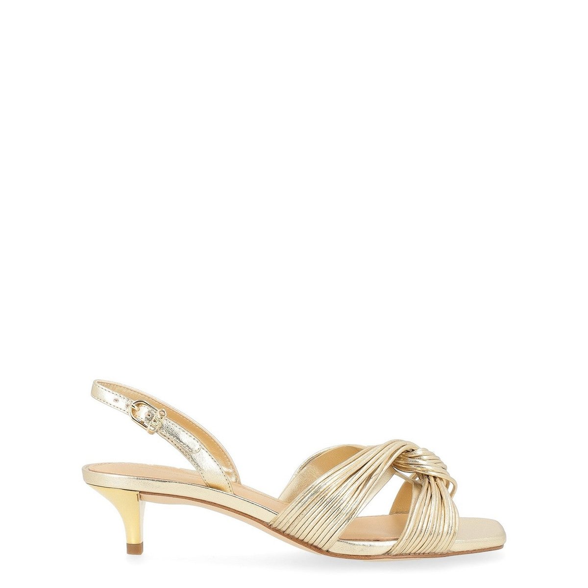 scarpe con tacco donna michael kors - alessia kitten sandal - oro