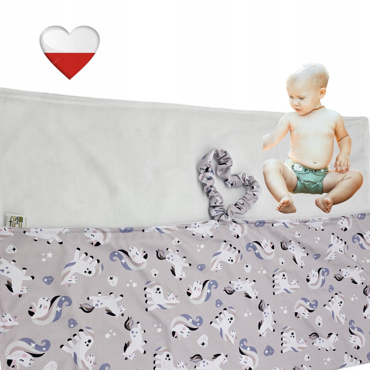 Mata do przewijania JEDNOROŻCE Mata Wielorazowa NappiMe