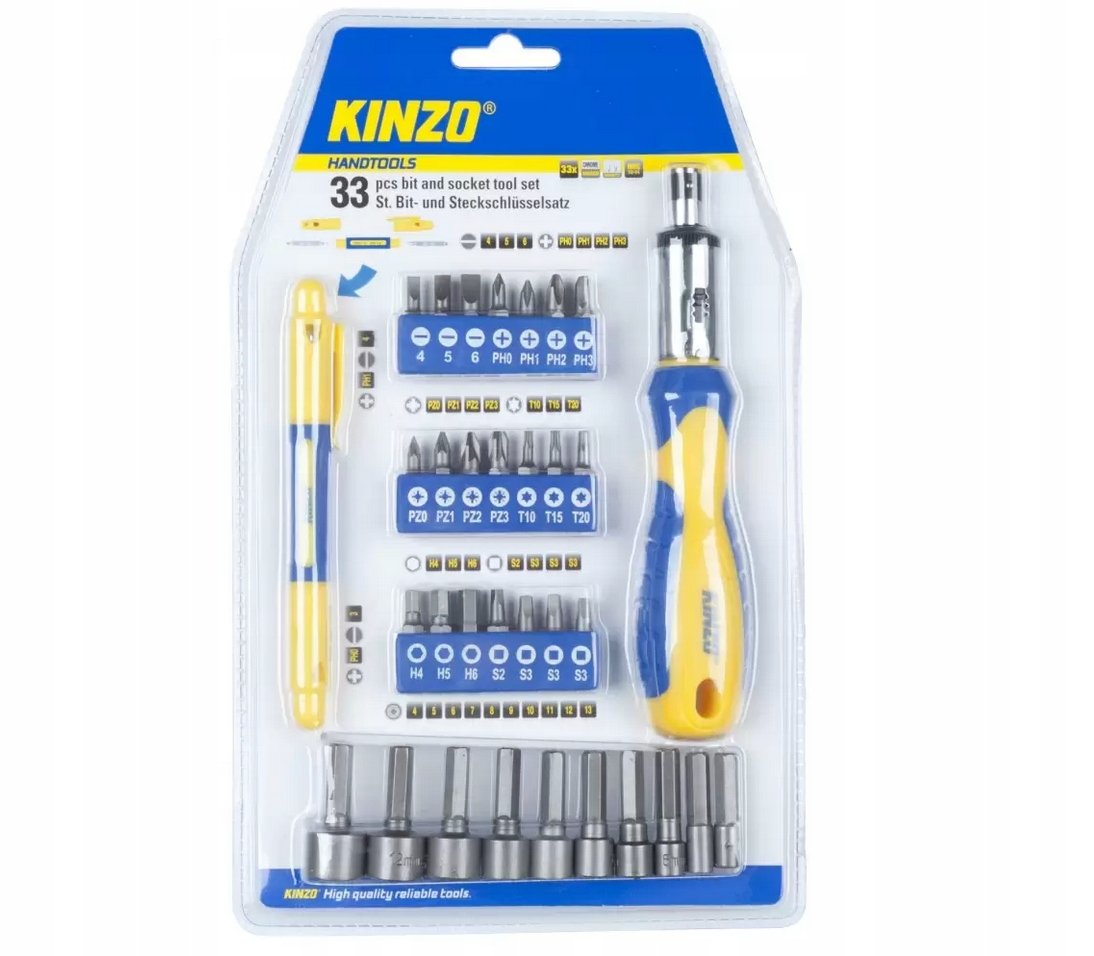 Śrubokręt wielofunkcyjny wkrętaki precyzyjne 33el.